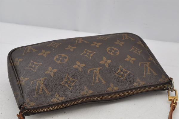 Authentic Louis Vuitton Monogram Pochette Accessoires Pouch M51980 Junk 2945J