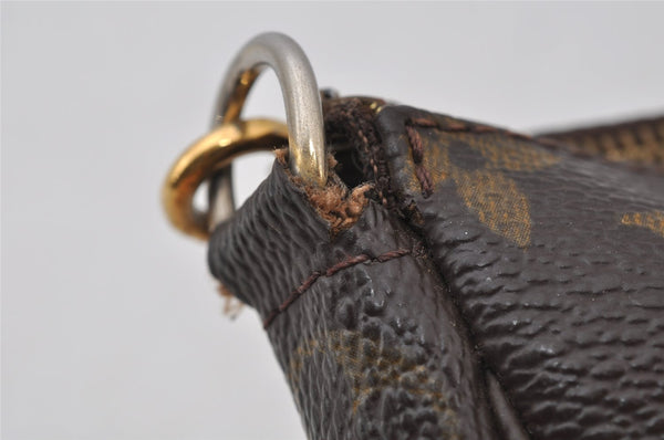 Authentic Louis Vuitton Monogram Pochette Accessoires Pouch M51980 Junk 2945J