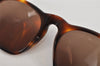 Auth CHANEL Matelasse Sunglasses Tortoise Shell CC 01450 Plastic Brown 2945K