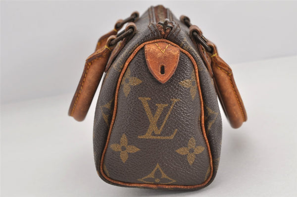 Authentic Louis Vuitton Monogram Mini Speedy Hand Bag Purse Old Model Junk 2946K