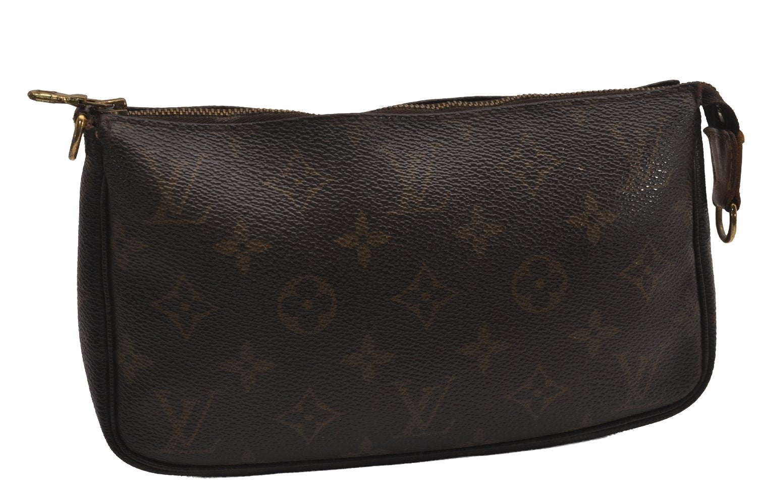 Authentic Louis Vuitton Monogram Pochette Accessoires Pouch M51980 LV 2947J