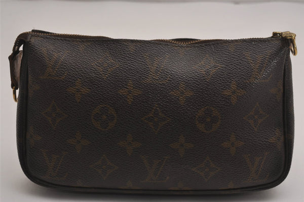 Authentic Louis Vuitton Monogram Pochette Accessoires Pouch M51980 LV 2947J