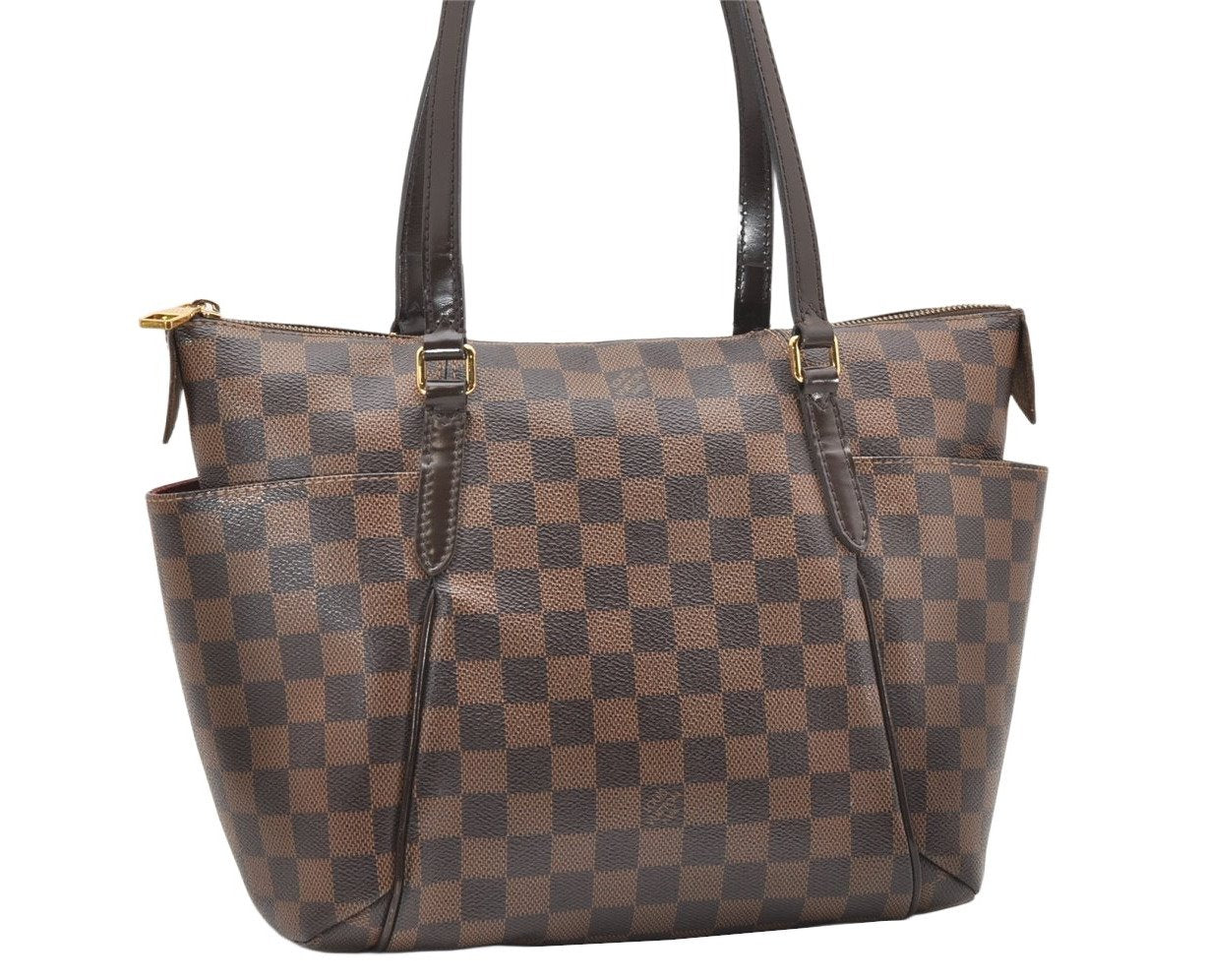 Authentic Louis Vuitton Damier Totally PM Shoulder Tote Bag N41282 LV 2947K