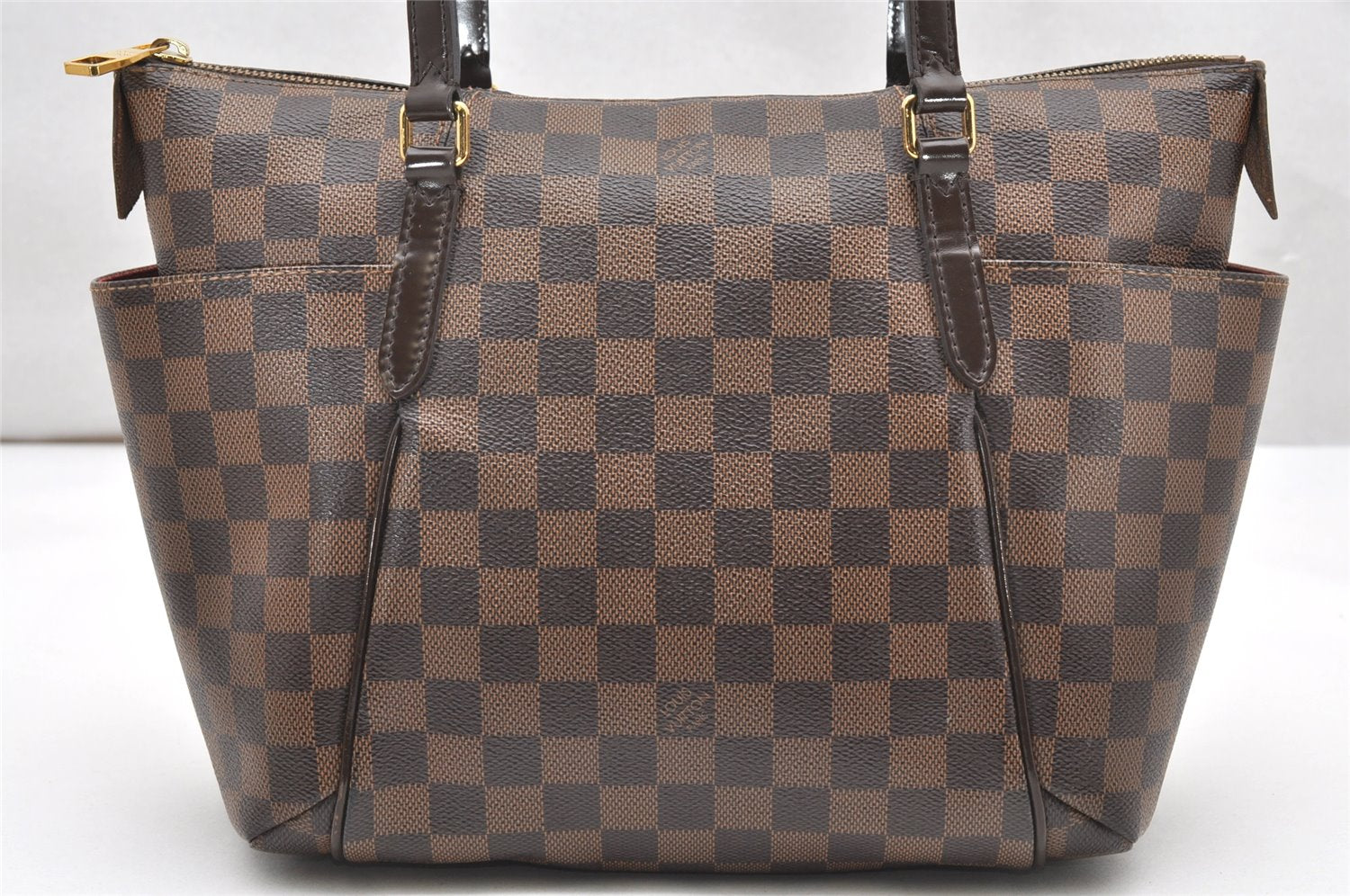 Authentic Louis Vuitton Damier Totally PM Shoulder Tote Bag N41282 LV 2947K