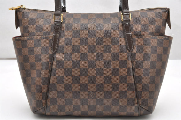 Authentic Louis Vuitton Damier Totally PM Shoulder Tote Bag N41282 LV 2947K