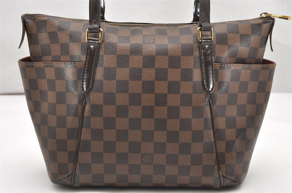 Authentic Louis Vuitton Damier Totally PM Shoulder Tote Bag N41282 LV 2947K