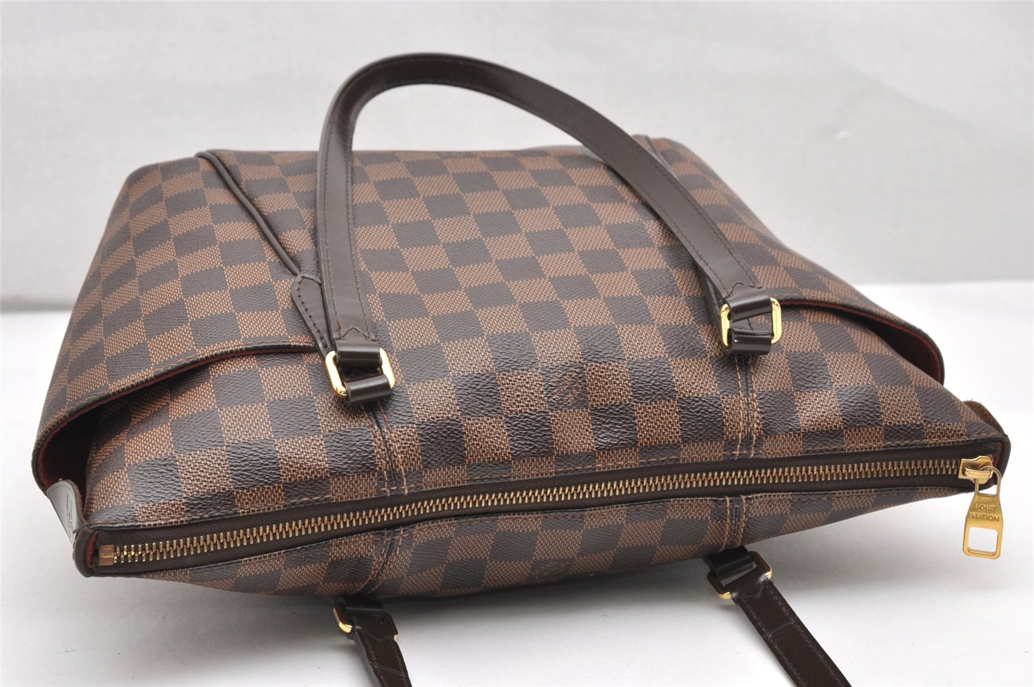 Authentic Louis Vuitton Damier Totally PM Shoulder Tote Bag N41282 LV 2947K