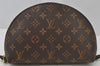 Auth Louis Vuitton Monogram Trousse Demi Ronde 23 Pouch M47520 Junk 2948J