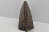 Auth Louis Vuitton Monogram Trousse Demi Ronde 23 Pouch M47520 Junk 2948J
