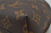 Auth Louis Vuitton Monogram Trousse Demi Ronde 23 Pouch M47520 Junk 2948J