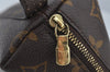 Auth Louis Vuitton Monogram Trousse Demi Ronde 23 Pouch M47520 Junk 2948J