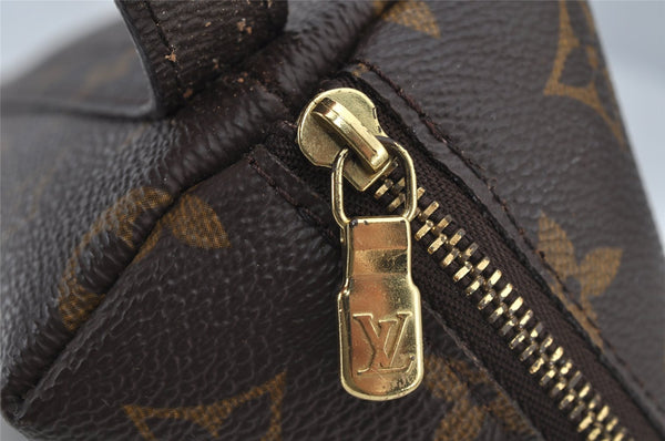 Auth Louis Vuitton Monogram Trousse Demi Ronde 23 Pouch M47520 Junk 2948J
