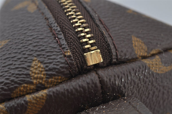 Auth Louis Vuitton Monogram Trousse Demi Ronde 23 Pouch M47520 Junk 2948J