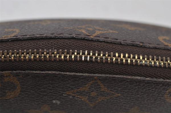 Auth Louis Vuitton Monogram Trousse Demi Ronde 23 Pouch M47520 Junk 2948J