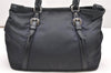 Authentic PRADA TESSUTO SOFT CA Nylon Leather 2Way Tote Bag BN1841 Navy 2948K