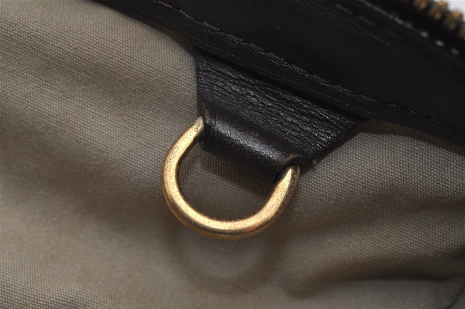 Auth Louis Vuitton Monogram Mini Josephine GM Hand Bag M92310 Khaki Beige 2949I