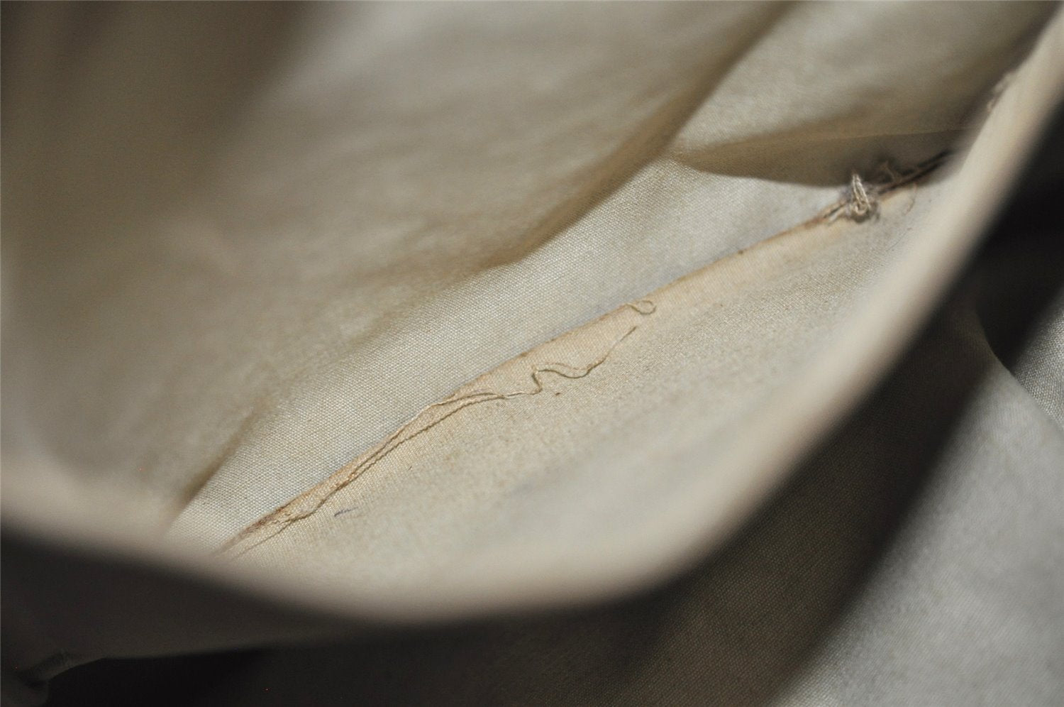 Auth Louis Vuitton Monogram Mini Josephine GM Hand Bag M92310 Khaki Beige 2949I