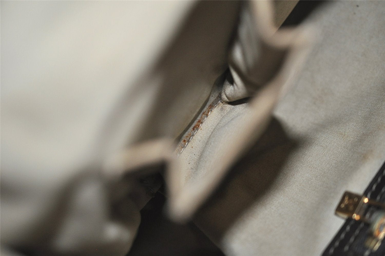 Auth Louis Vuitton Monogram Mini Josephine GM Hand Bag M92310 Khaki Beige 2949I