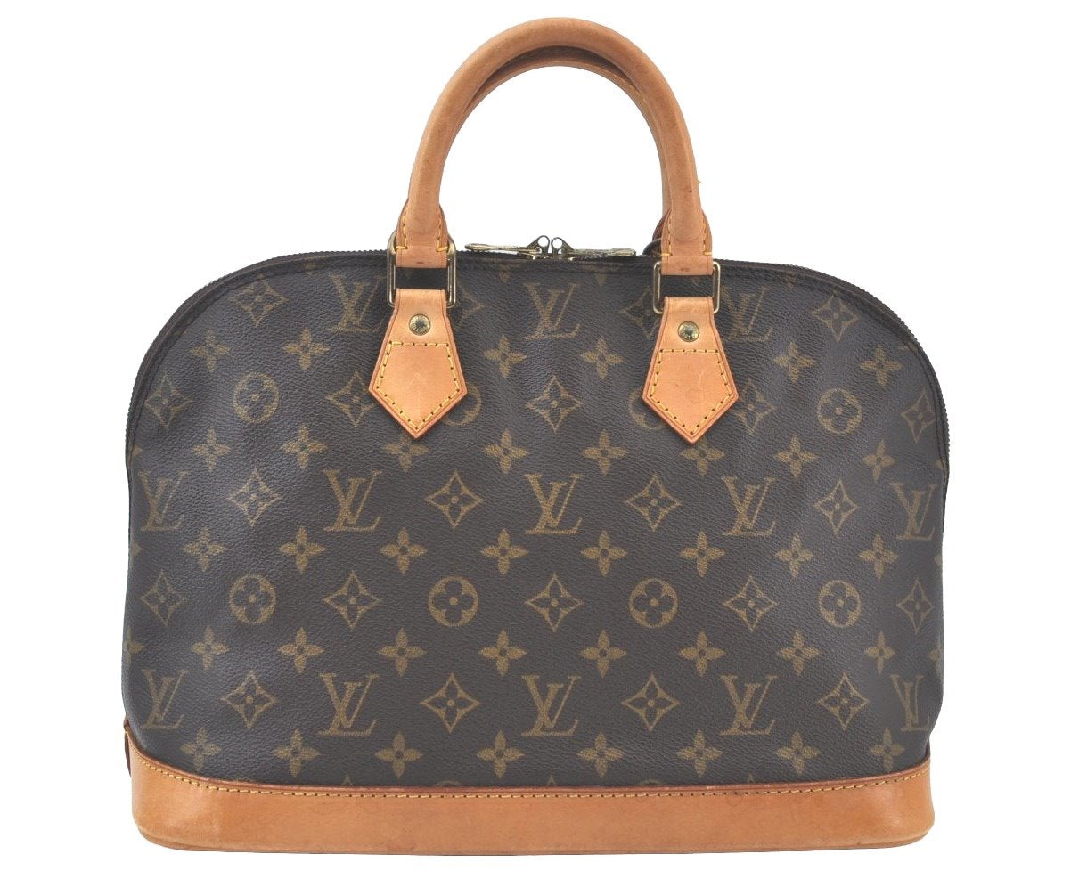 Authentic Louis Vuitton Monogram Alma Hand Bag Purse M51130 LV 2949J