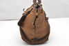 Authentic PRADA Vintage Nylon Tessuto Leather 2Way Shoulder Tote Bag Brown 2949K