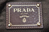 Authentic PRADA Vintage Nylon Tessuto Leather 2Way Shoulder Tote Bag Brown 2949K