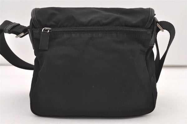 Authentic PRADA VELA SPORT Nylon Tessuto Leather Shoulder Bag BT0173 Black 2950J