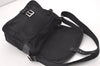 Authentic PRADA VELA SPORT Nylon Tessuto Leather Shoulder Bag BT0173 Black 2950J