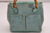 Authentic GUCCI Bamboo 2Way Shoulder Hand Bag Suede Leather Light Blue 2951J