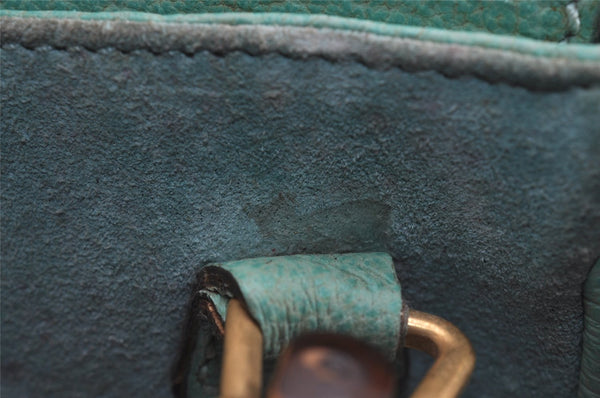 Authentic GUCCI Bamboo 2Way Shoulder Hand Bag Suede Leather Light Blue 2951J