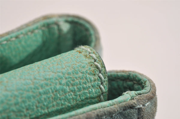 Authentic GUCCI Bamboo 2Way Shoulder Hand Bag Suede Leather Light Blue 2951J