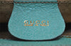 Authentic GUCCI Bamboo 2Way Shoulder Hand Bag Suede Leather Light Blue 2951J