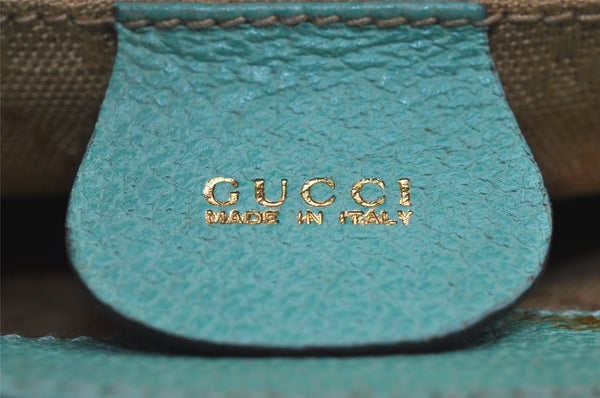 Authentic GUCCI Bamboo 2Way Shoulder Hand Bag Suede Leather Light Blue 2951J