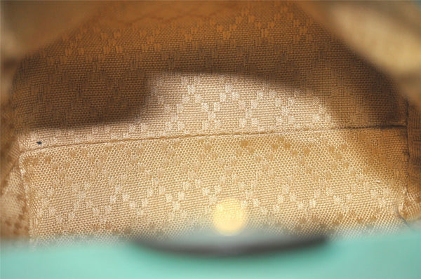 Authentic GUCCI Bamboo 2Way Shoulder Hand Bag Suede Leather Light Blue 2951J