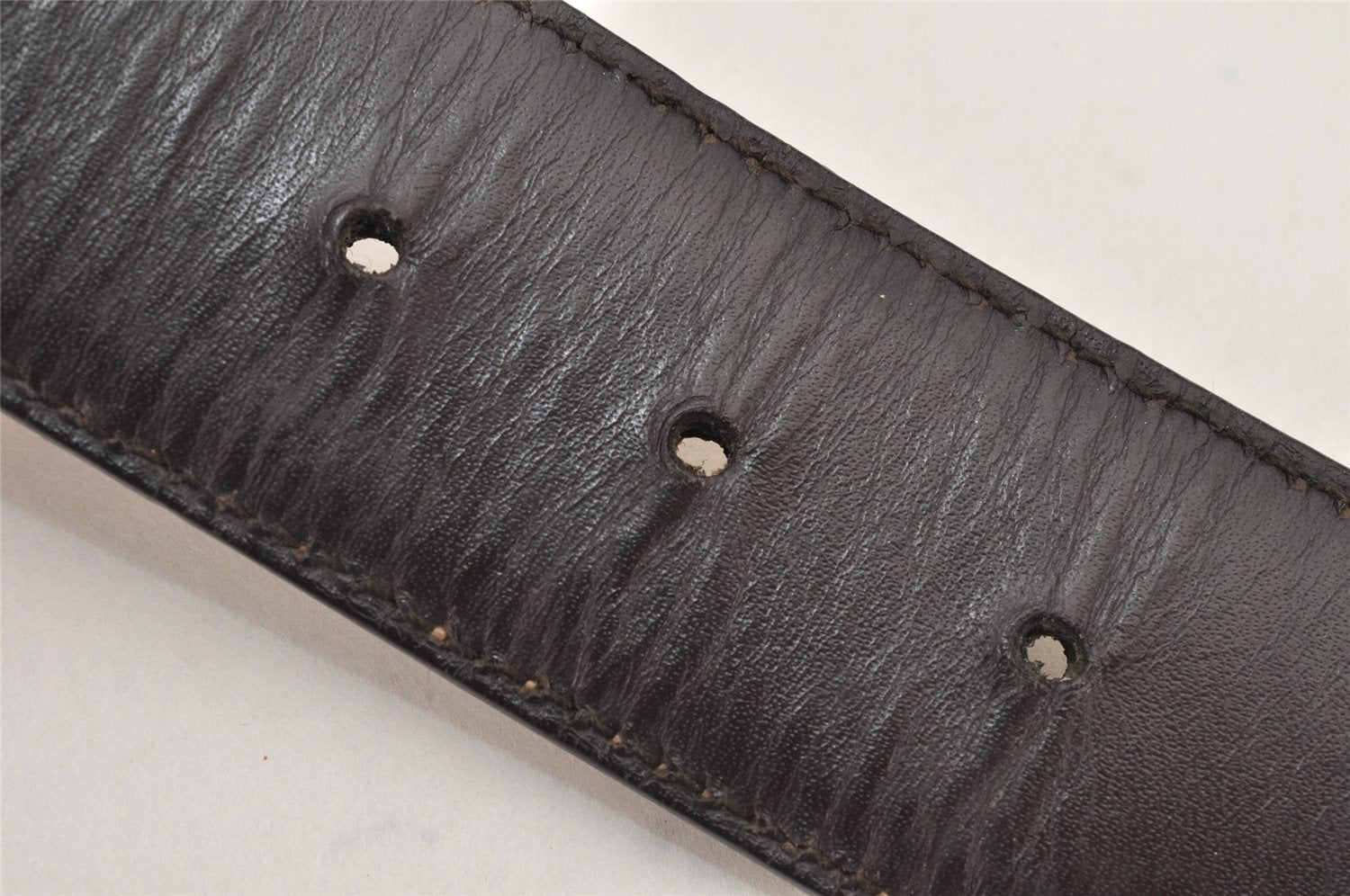 Auth GUCCI Guccissima Interlocking Belt GG Leather 80cm 31.5
