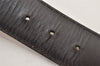 Auth GUCCI Guccissima Interlocking Belt GG Leather 80cm 31.5" 114876 White 2952K