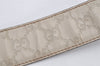 Auth GUCCI Guccissima Interlocking Belt GG Leather 80cm 31.5" 114876 White 2952K