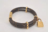 Authentic Louis Vuitton Monogram Bracelet Keep It Twice 17 M6640F LV Box 2952L