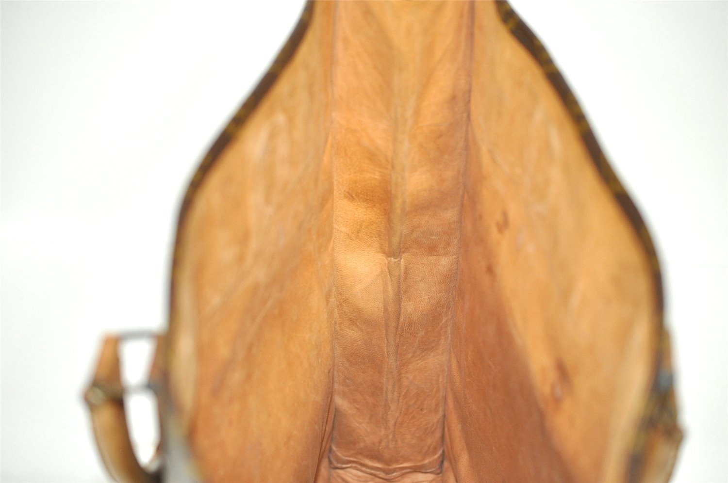 Authentic Louis Vuitton Monogram Sac Plat Hand Tote Bag Old Model LV 2953I