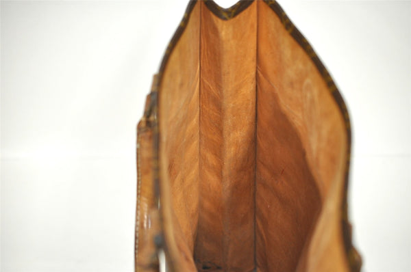 Authentic Louis Vuitton Monogram Sac Plat Hand Tote Bag Old Model LV 2953I