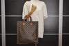 Authentic Louis Vuitton Monogram Sac Plat Hand Tote Bag Old Model LV 2953I