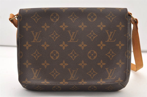 Authentic Louis Vuitton Monogram Musette Tango Shoulder Bag M51257 LV 2953J