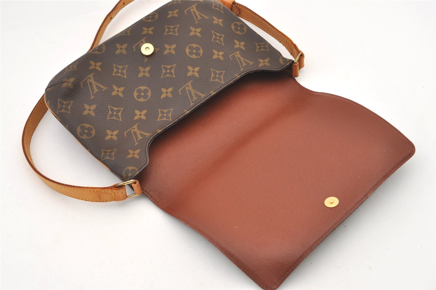 Authentic Louis Vuitton Monogram Musette Tango Shoulder Bag M51257 LV 2953J