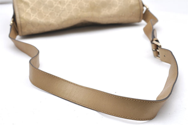 Authentic GUCCI GG Imprime Shoulder Cross Bag GG PVC Leather 201732 Gold 2953K