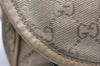 Authentic GUCCI GG Imprime Shoulder Cross Bag GG PVC Leather 201732 Gold 2953K