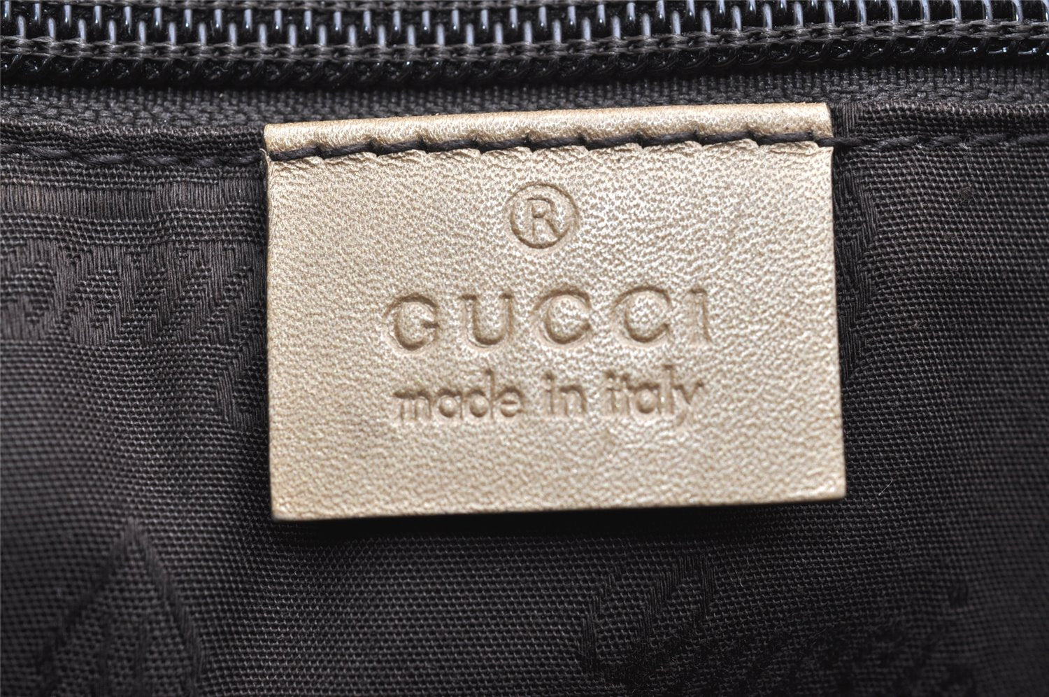 Authentic GUCCI GG Imprime Shoulder Cross Bag GG PVC Leather 201732 Gold 2953K