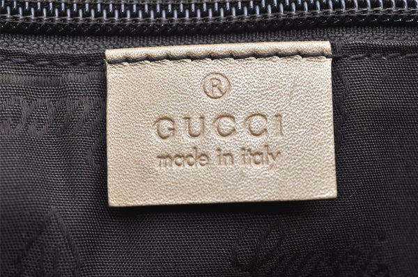 Authentic GUCCI GG Imprime Shoulder Cross Bag GG PVC Leather 201732 Gold 2953K
