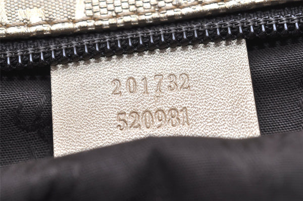 Authentic GUCCI GG Imprime Shoulder Cross Bag GG PVC Leather 201732 Gold 2953K