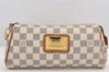 Auth Louis Vuitton Damier Azur Eva N55214 2Way Shoulder Accessories Pouch 2954K