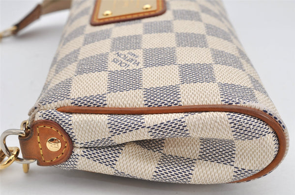 Auth Louis Vuitton Damier Azur Eva N55214 2Way Shoulder Accessories Pouch 2954K