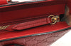 Authentic GUCCI Guccissima 2Way Tote Hand Bag GG Leather 432124 Red 2957K